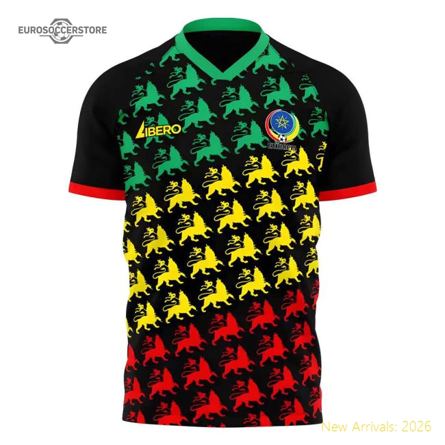 S,Ethiopia Ethiopia 2025-2026 Away Kit Concept Football Kit (Libero)-World Cup Jersey Hub - 2026 National Football Kits Store