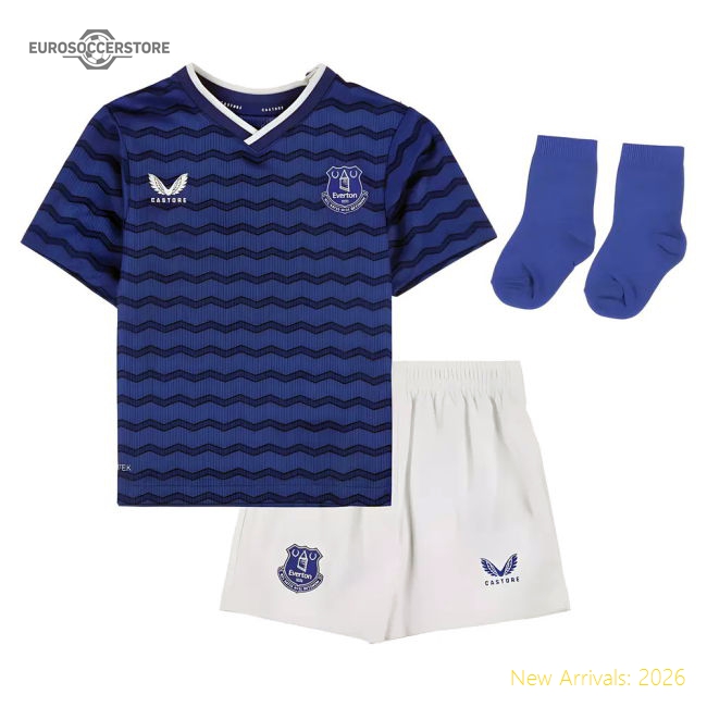 Club Tournament Teams,Everton 2025-2026 Everton Home Baby Kit-World Cup Jersey Hub - 2026 National Football Kits Store