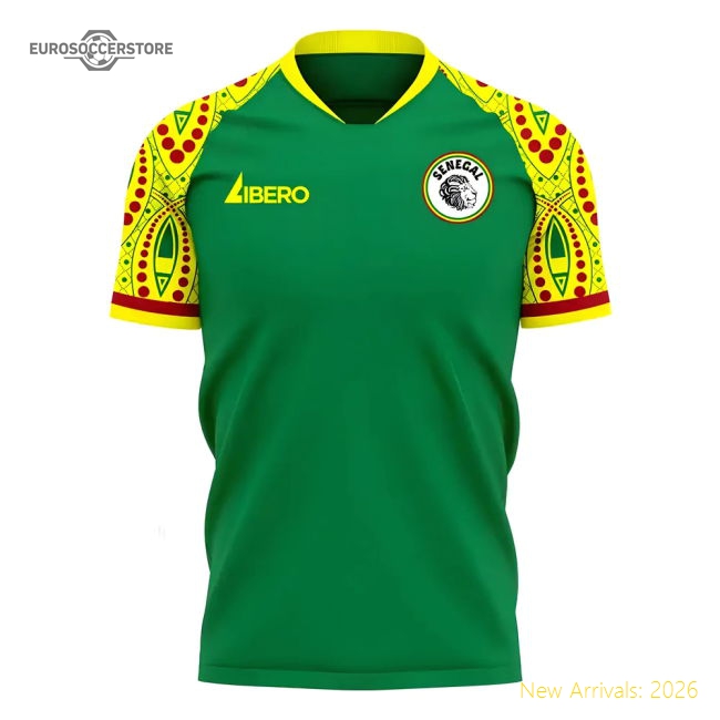 S,Senegal Senegal 2025-2026 Away Concept Football Kit (Libero)-Soccer Shirts Store: 2026 World Cup Kits
