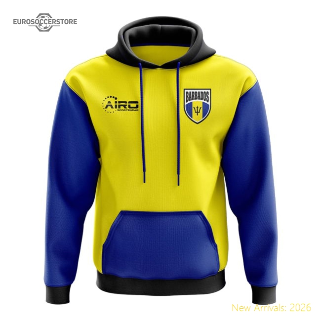 S,Barbados Barbados Concept Country Football Hoody (Yellow)-World Cup Jersey Hub - 2026 National Football Kits Store