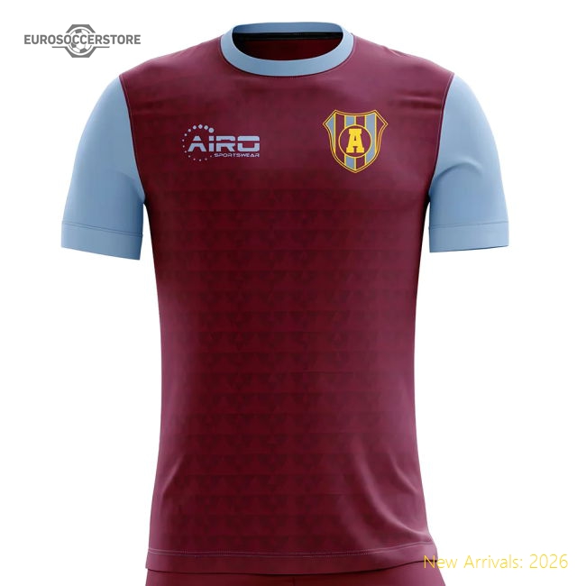 S, 2025-2026 Villa Home Kit Concept Football Shirt - Baby-Soccer Shirts Store: 2026 World Cup Kits