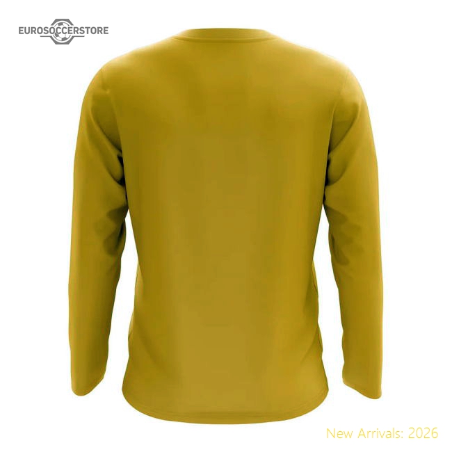 S,Guinea Guinea Core Football Country Long Sleeve T-Shirt (Yellow)-World Cup Jersey Hub - 2026 National Football Kits Store