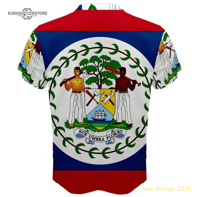 S,Belize Competition Ready Belize Coat Of Arms Sublimated Sports Kit-World Cup Jersey Hub - 2026 National Football Kits Store