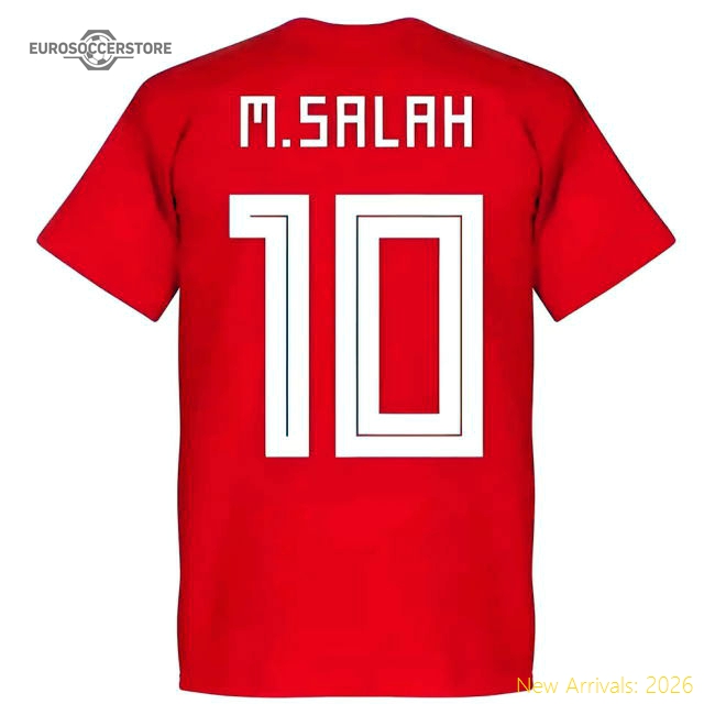 S,Egypt Competition Ready Egypt Mohammed Salah Team T-Shirt - Red-World Cup Jersey Hub - 2026 National Football Kits Store