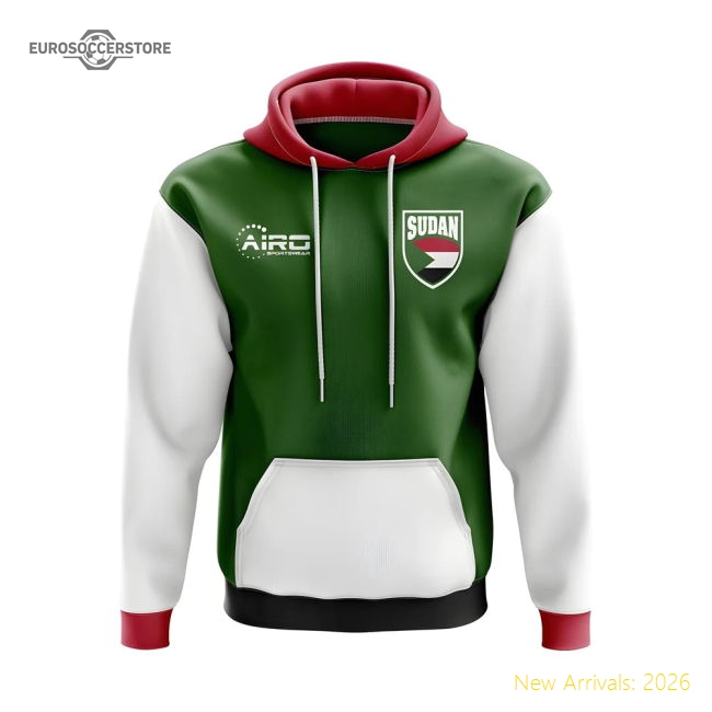S,Sudan Competition Ready Sudan Concept Country Football Hoody (Green)-World Cup Jersey Hub - 2026 National Football Kits Store