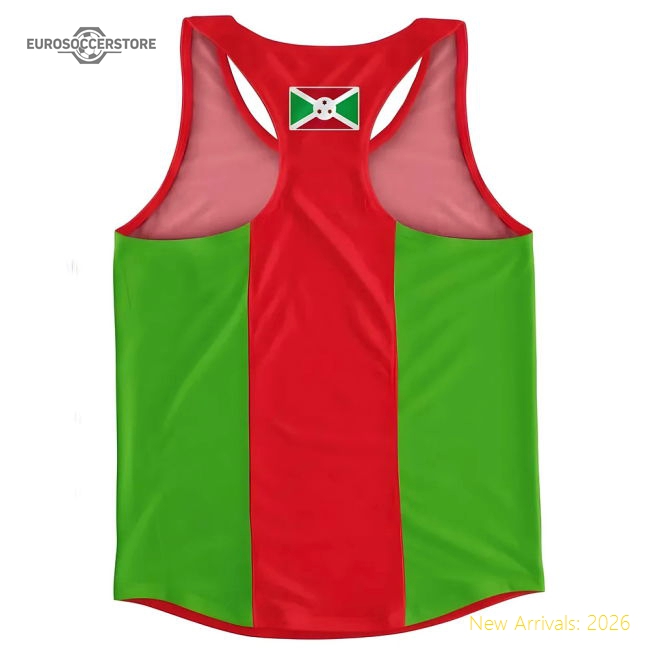 S,Burundi Tournament Burundi Flag Running Vest Perfect For Cheering On Y-World Cup Jersey Hub - 2026 National Football Kits Store
