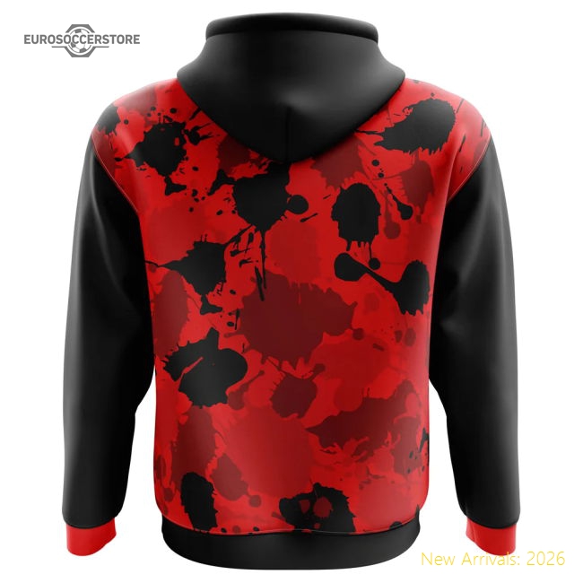 Albania Kids(Youth) 2025-2026 Home Uniform Albania Concept Hoody Kids-World Cup Jersey Hub - 2026 National Football Kits Store