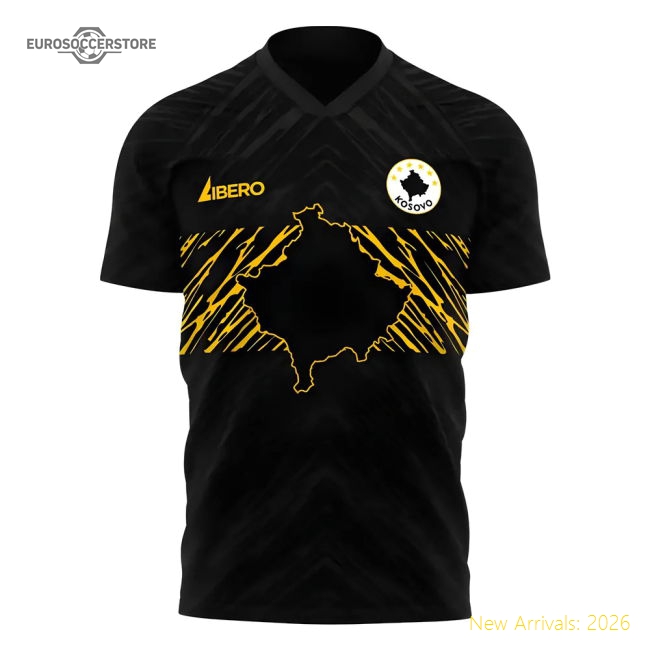 Kosovo 2025-2026 Third Gear Kosovo Concept Football Kit Libero-Soccer Shirts Store: 2026 World Cup Kits