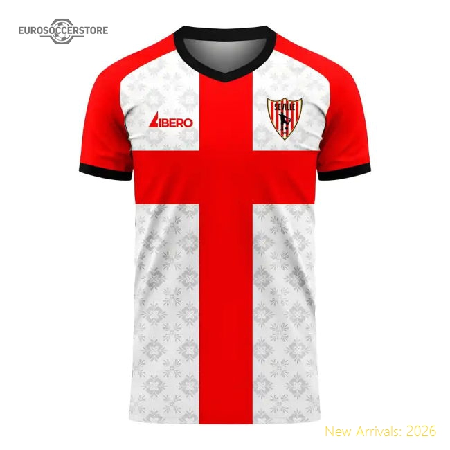 Seville 2025-2026 Home Gear Football Football Shirt (Libero)-World Cup Jersey Hub - 2026 National Football Kits Store