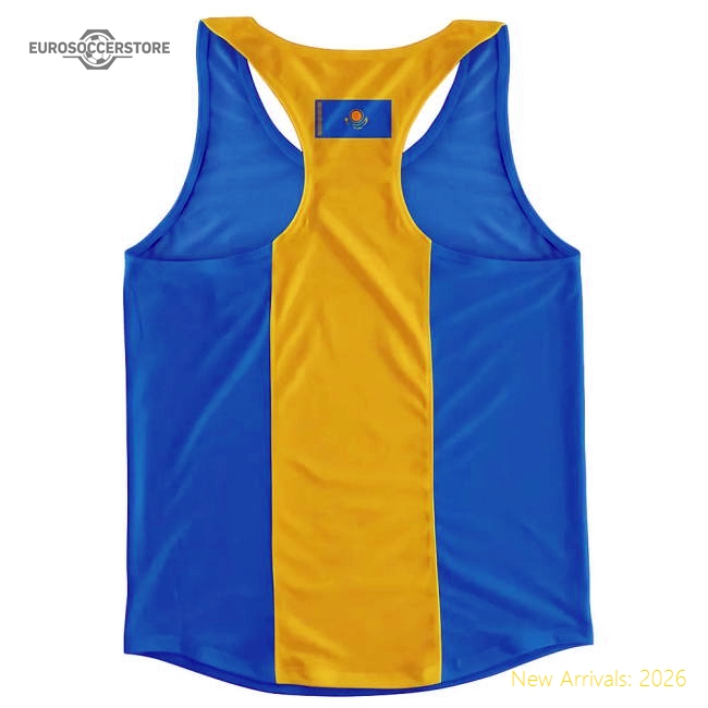 Kazakhstan Kazakhstan Flag Running Vest-Soccer Shirts Store: 2026 World Cup Kits