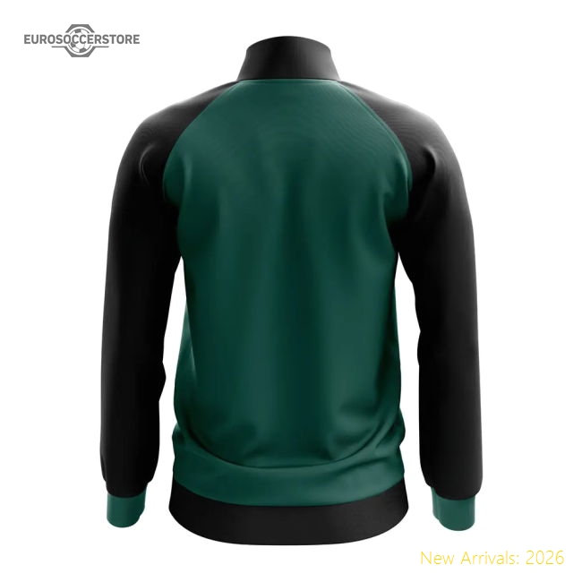 S,Mozambique Mozambique Concept Football Track Jacket (Green)-World Cup Jersey Hub - 2026 National Football Kits Store