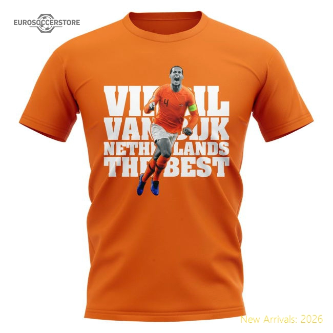 S,Netherlands Antilles Virgil Van Dijk Netherlands Player T-Shirt...-World Cup Jersey Hub - 2026 National Football Kits Store