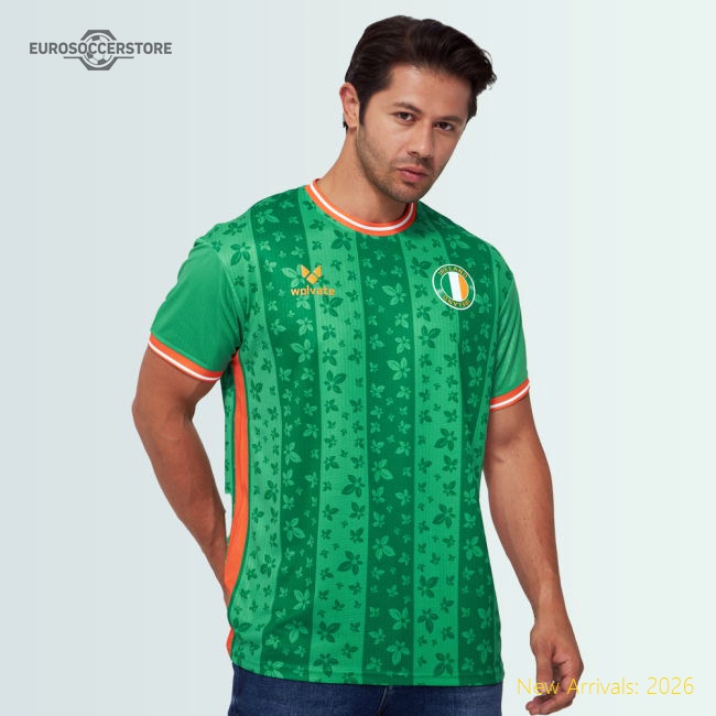 Ireland Women Womens Ireland Legacy Football Green Jersey Wolvate-Soccer Shirts Store: 2026 World Cup Kits