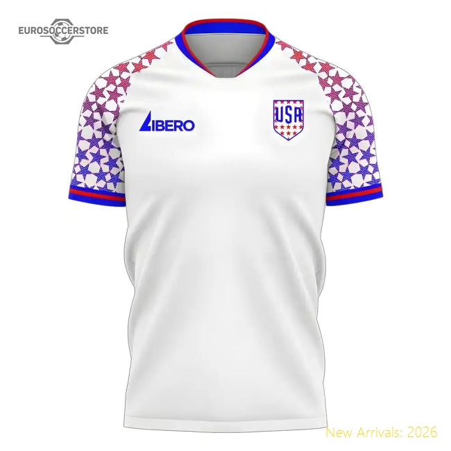 S,Usa Competition Ready Usa 2025-2026 Home Concept Football Kit (Libero)-Soccer Shirts Store: 2026 World Cup Kits