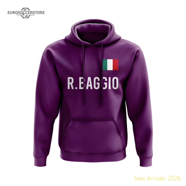 Fiorentina Roberto Baggio Fiorentina Name Hoody (Purple)-World Cup Jersey Hub - 2026 National Football Kits Store
