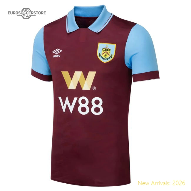 Burnley 2023-2024 Home Uniform Football Match Kit For Diehard Football F-Soccer Shirts Store: 2026 World Cup Kits