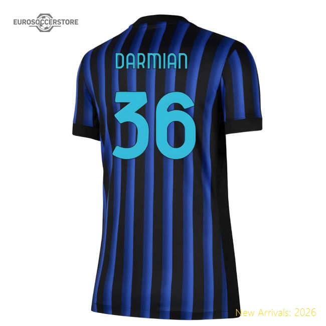 Inter Milan 2025-2026 Home Uniform Football Match Kit (Womens)-World Cup Jersey Hub - 2026 National Football Kits Store