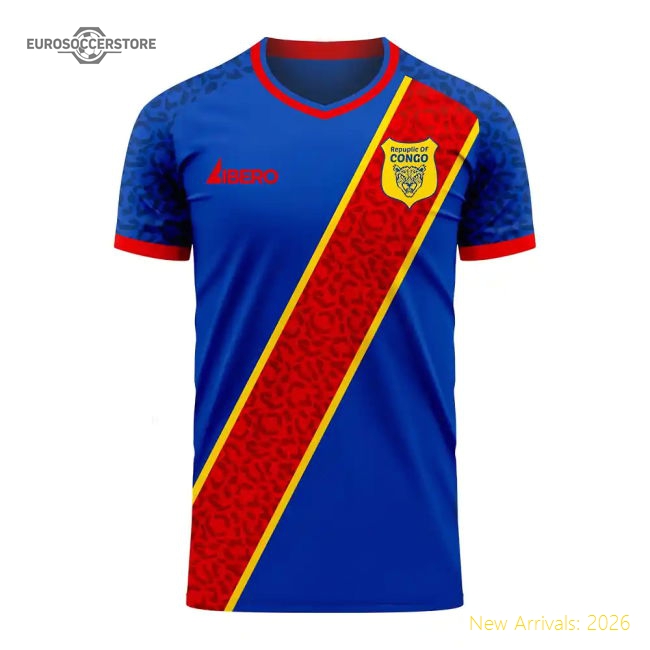 S,Congo Republic Of Congo 2025-2026 Home Kit Concept Shirt (Libero)-World Cup Jersey Hub - 2026 National Football Kits Store