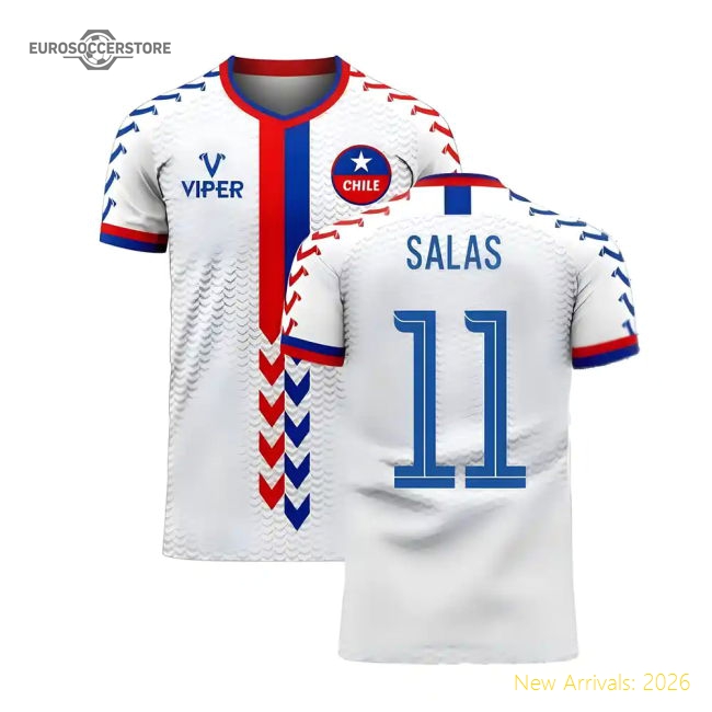 S,Chile Chile 2025-2026 Away Kit Concept Football Kit (Viper) (Salas 11)-Soccer Shirts Store: 2026 World Cup Kits