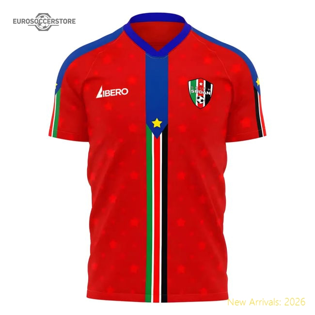 S,Sudan South Sudan 2025-2026 Away Kit Concept Football Kit (Libero)-World Cup Jersey Hub - 2026 National Football Kits Store