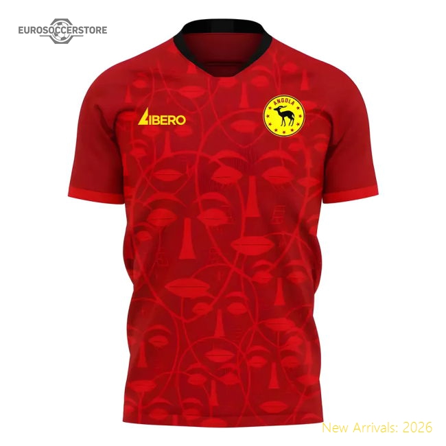 S,Angola Competition Ready Angola 2025-2026 Home Kit Concept Football...-World Cup Jersey Hub - 2026 National Football Kits Store