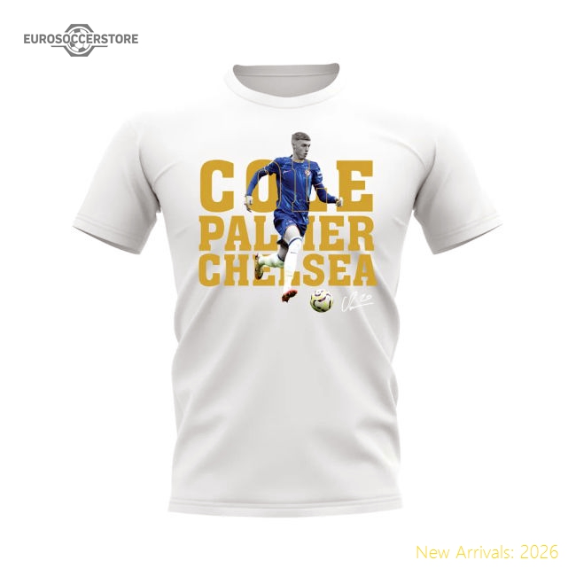 Club Teams,Chelsea Cole Palmer Chelsea Player Tee (White)-World Cup Jersey Hub - 2026 National Football Kits Store