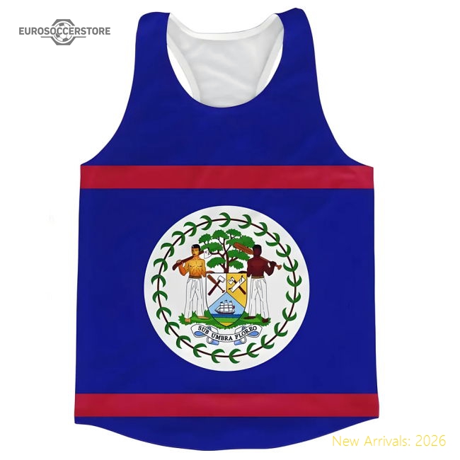 S,Belize Game Ready Belize Flag Running Vest Perfect For Cheering On You-World Cup Jersey Hub - 2026 National Football Kits Store
