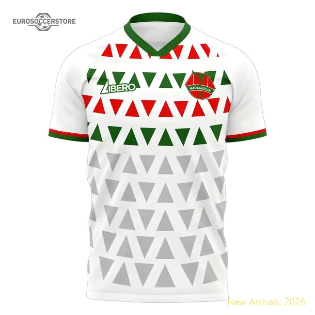 S,Madagascar Madagascar 2025-2026 Home Kit Concept Football Kit (Libero)-World Cup Jersey Hub - 2026 National Football Kits Store