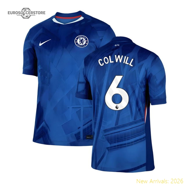 Club Teams,Chelsea 2025-2026 Chelsea Home Kit Shirt (Colwill 6)-Soccer Shirts Store: 2026 World Cup Kits