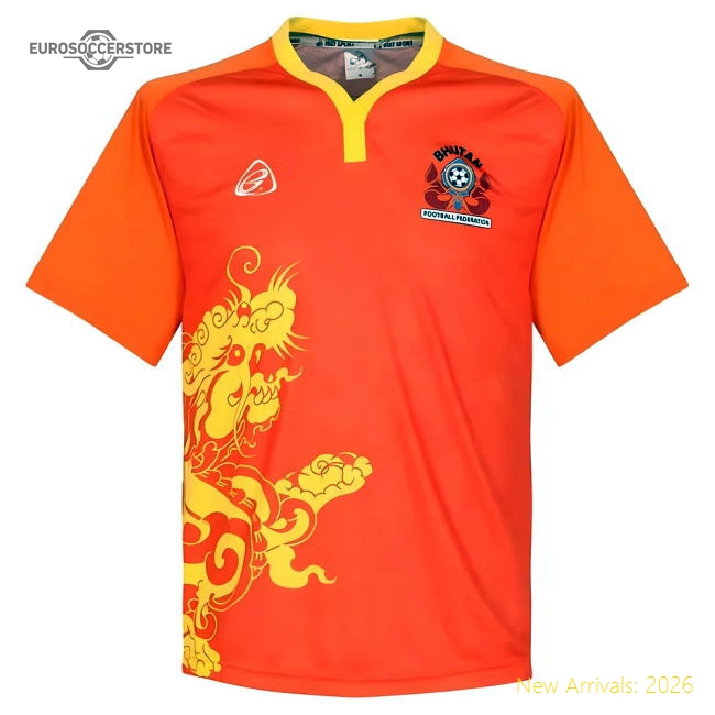 Bhutan 2018-2019 Home Uniform Football Football Top-World Cup Jersey Hub - 2026 National Football Kits Store