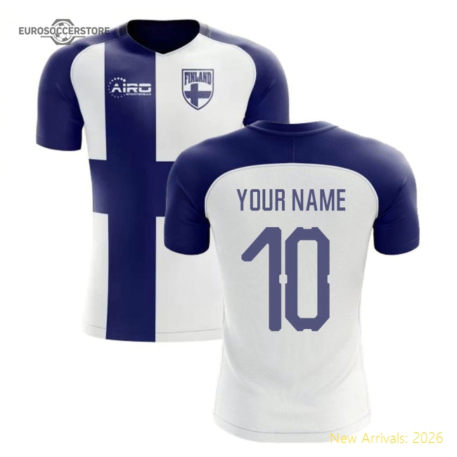 Finland 2025-2026 Finland Flag Concept (Your Name) Jersey-Soccer Shirts Store: 2026 World Cup Kits