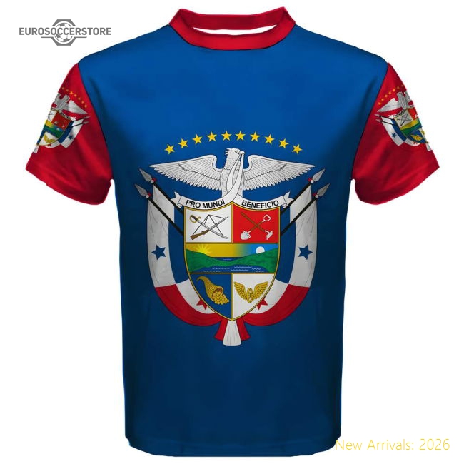 S,Panama Match Day Panama Coat Of Arms Sublimated Sports Football Shirt-World Cup Jersey Hub - 2026 National Football Kits Store