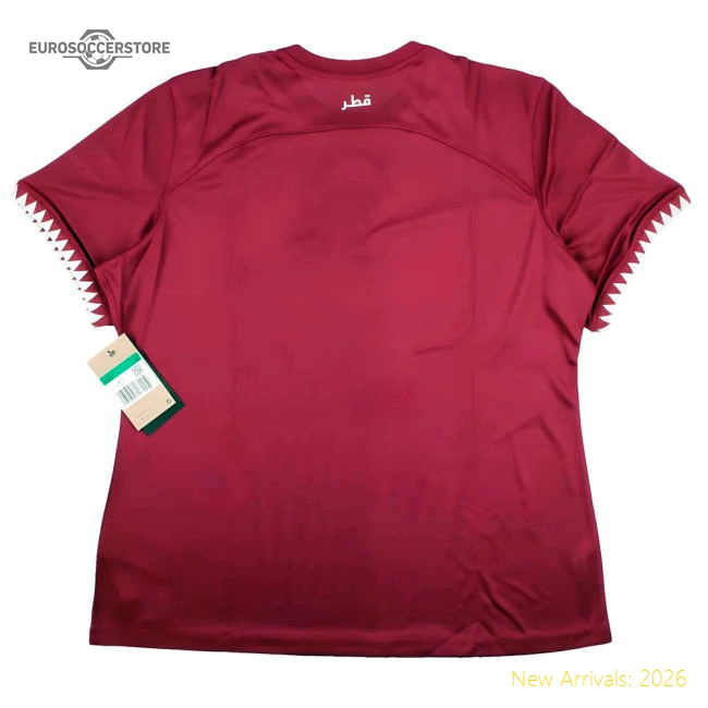 Qatar 2022-2023 Home Uniform Football Football Top Ladies-Soccer Shirts Store: 2026 World Cup Kits