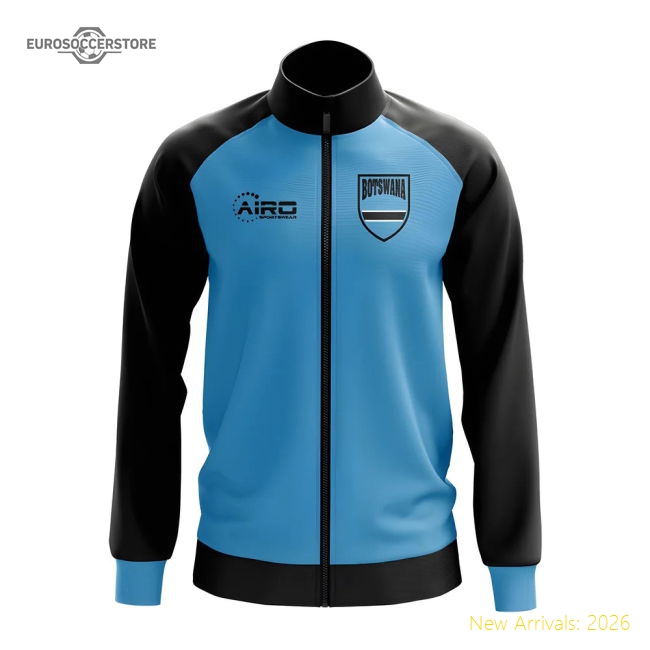 S,Botswana Match Day Bostwana Concept Football Track Jacket (Blue)-World Cup Jersey Hub - 2026 National Football Kits Store