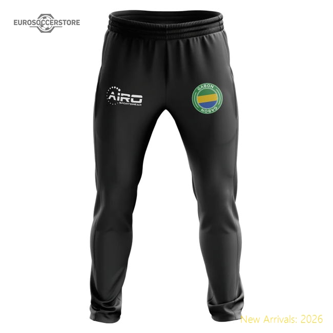 S,Gabon Tournament Gabon Concept Football Training Pants (Black)-World Cup Jersey Hub - 2026 National Football Kits Store