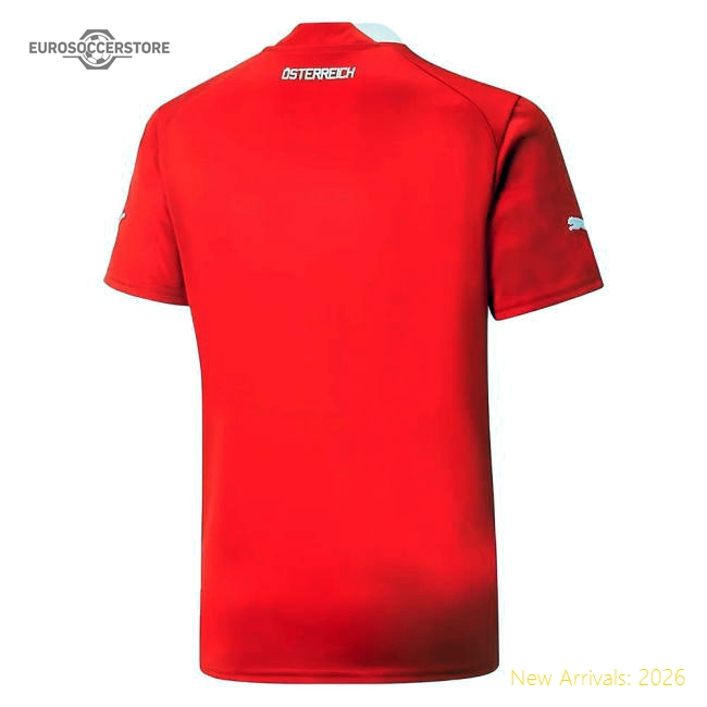 Austria 2022-2023 Home Kit Football Jersey Kids-Soccer Shirts Store: 2026 World Cup Kits
