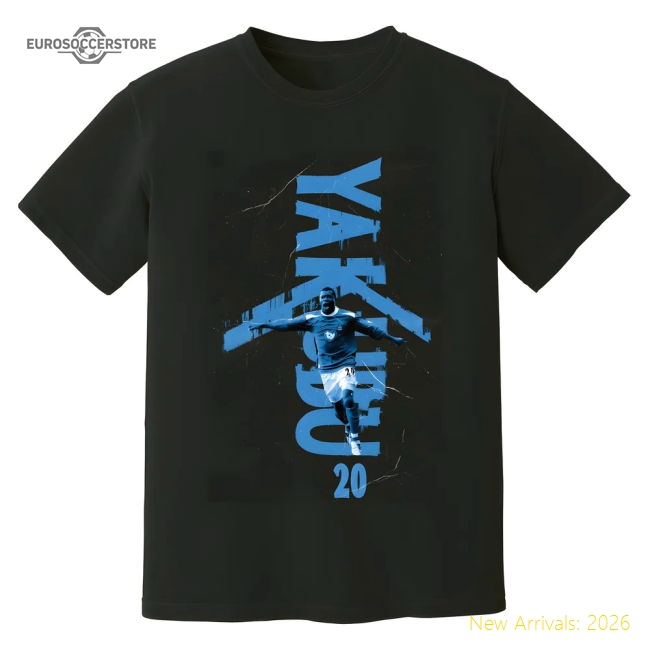 Portsmouth Yakubu Portsmouth Premier League Legend T-Shirt (Black)-Soccer Shirts Store: 2026 World Cup Kits
