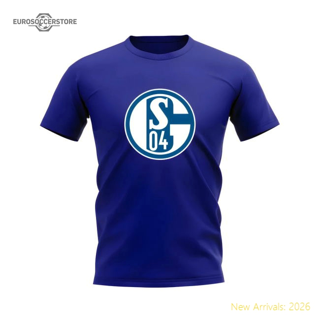 Schalke 04 Schalke Badge (Royal Blue) Football T-Shirt For Diehard Footb-World Cup Jersey Hub - 2026 National Football Kits Store