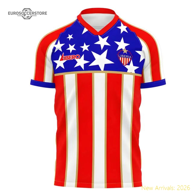 S,Liberia Liberia 2025-2026 Home Concept Football Kit (Libero) - Baby-World Cup Jersey Hub - 2026 National Football Kits Store
