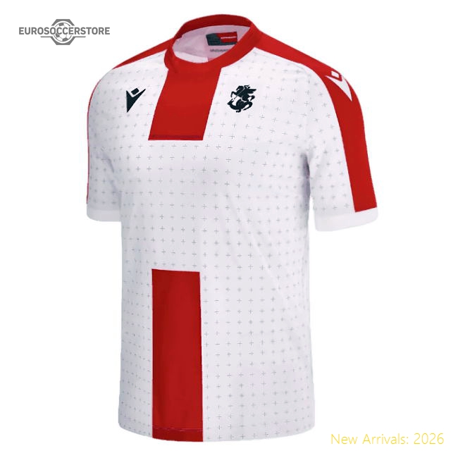 Georgia 2023-2024 Home Uniform Georgia (Your Name) Football Top-Soccer Shirts Store: 2026 World Cup Kits