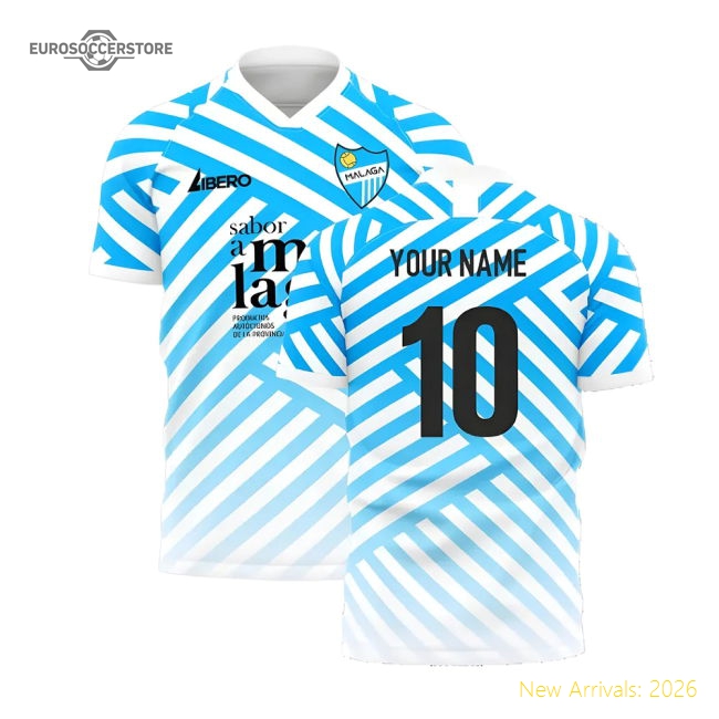 Malaga 2024-2025 Home Kit Malaga Concept Football Kit (Your Name) Foot...-World Cup Jersey Hub - 2026 National Football Kits Store