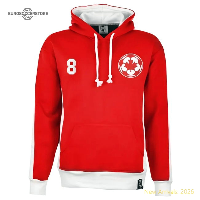 S,Canada Competition Ready Canada Number 8 Retro Hoodie-World Cup Jersey Hub - 2026 National Football Kits Store
