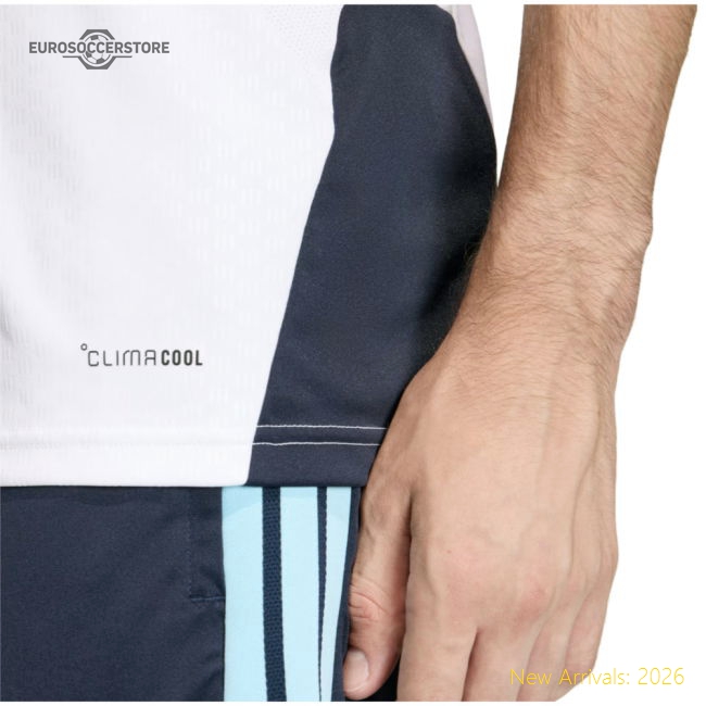 S,Argentina 2026-2027 Argentina Training Kit (White) (Nico Paz 18)-World Cup Jersey Hub - 2026 National Football Kits Store