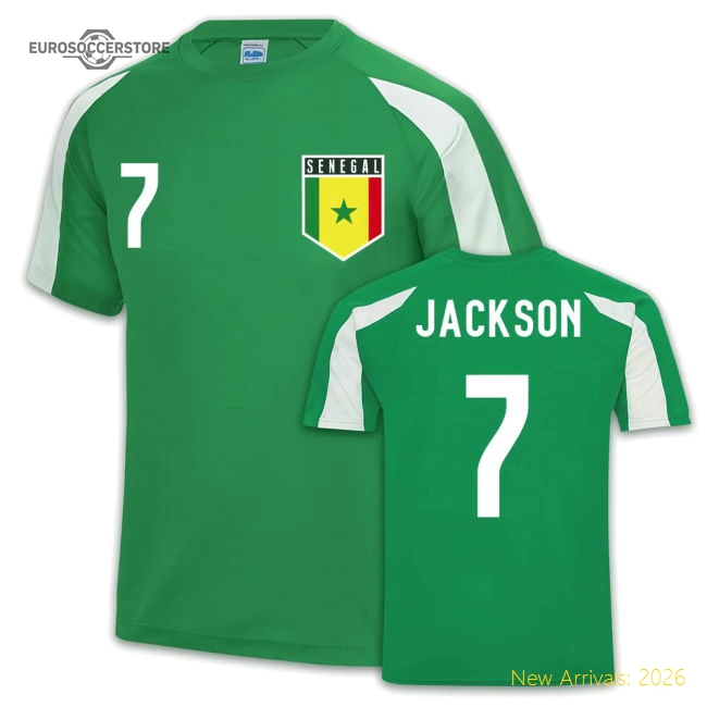S,Senegal Senegal Sports Training Match Shirt (Nicolas Jackson 7)-World Cup Jersey Hub - 2026 National Football Kits Store