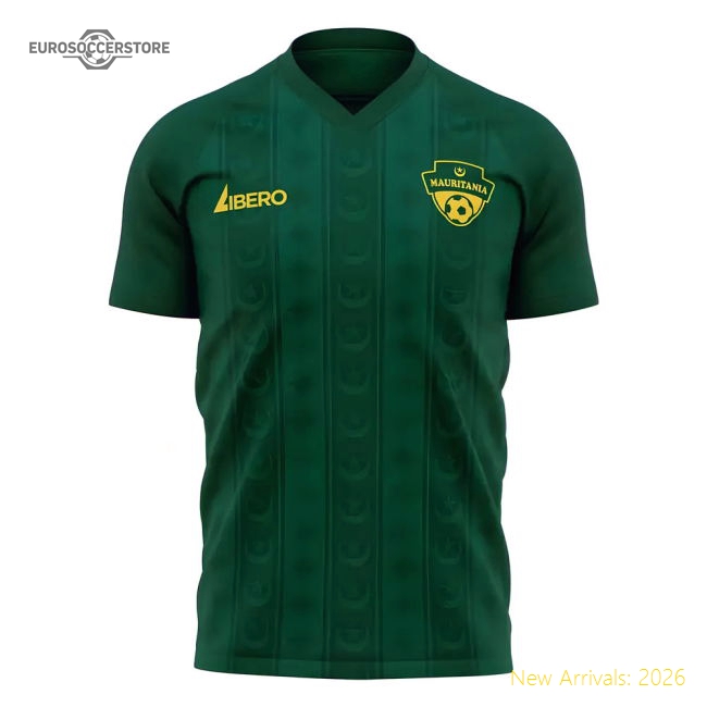S,Mauritania Mauritiana 2025-2026 Home Kit Concept Football Kit (Libero)-World Cup Jersey Hub - 2026 National Football Kits Store