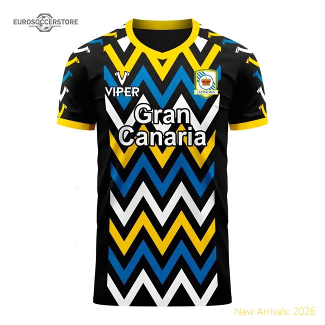 Las Palmas 2025-2026 Away Gear Las Palmas Concept Football Kit Footbal...-World Cup Jersey Hub - 2026 National Football Kits Store
