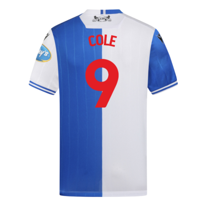 Club Teams,Blackburn 2025-2026 Blackburn Rovers Home Shirt (Cole 9)-Soccer Shirts Store: 2026 World Cup Kits