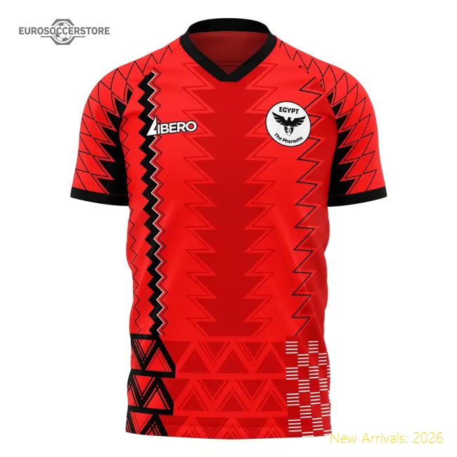 S,Egypt Egypt 2025-2026 Afcon Concept Football Kit (Libero) (Trezeguet...-Soccer Shirts Store: 2026 World Cup Kits