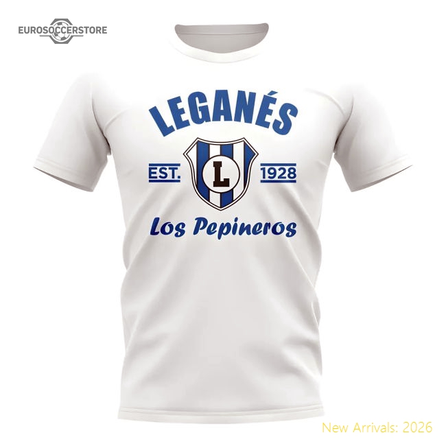 Leganes Leganes Established Football Football T-Shirt (White)-World Cup Jersey Hub - 2026 National Football Kits Store