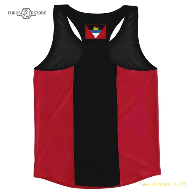 S,Antigua Competition Ready Antigua And Barbados Flag Running Vest-World Cup Jersey Hub - 2026 National Football Kits Store